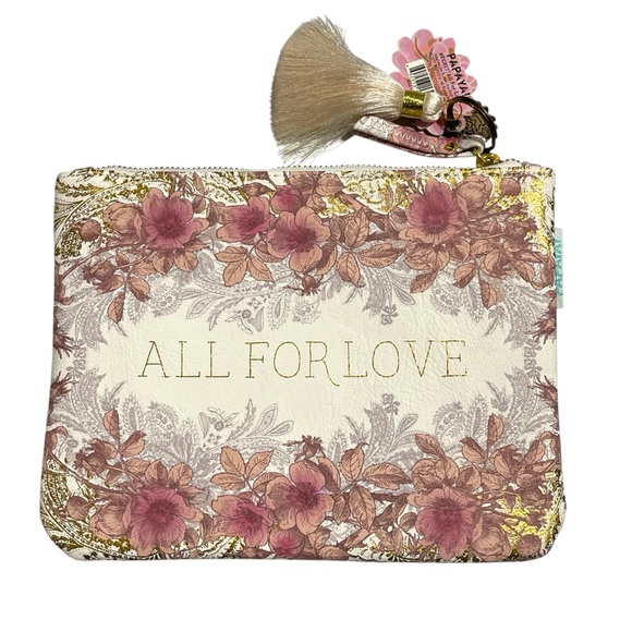 Papaya Art: Tassel Clutch Bag ✨ “ALL FOR LOVE” ✨ • NEW W/ TAG • - Picture 2 of 6